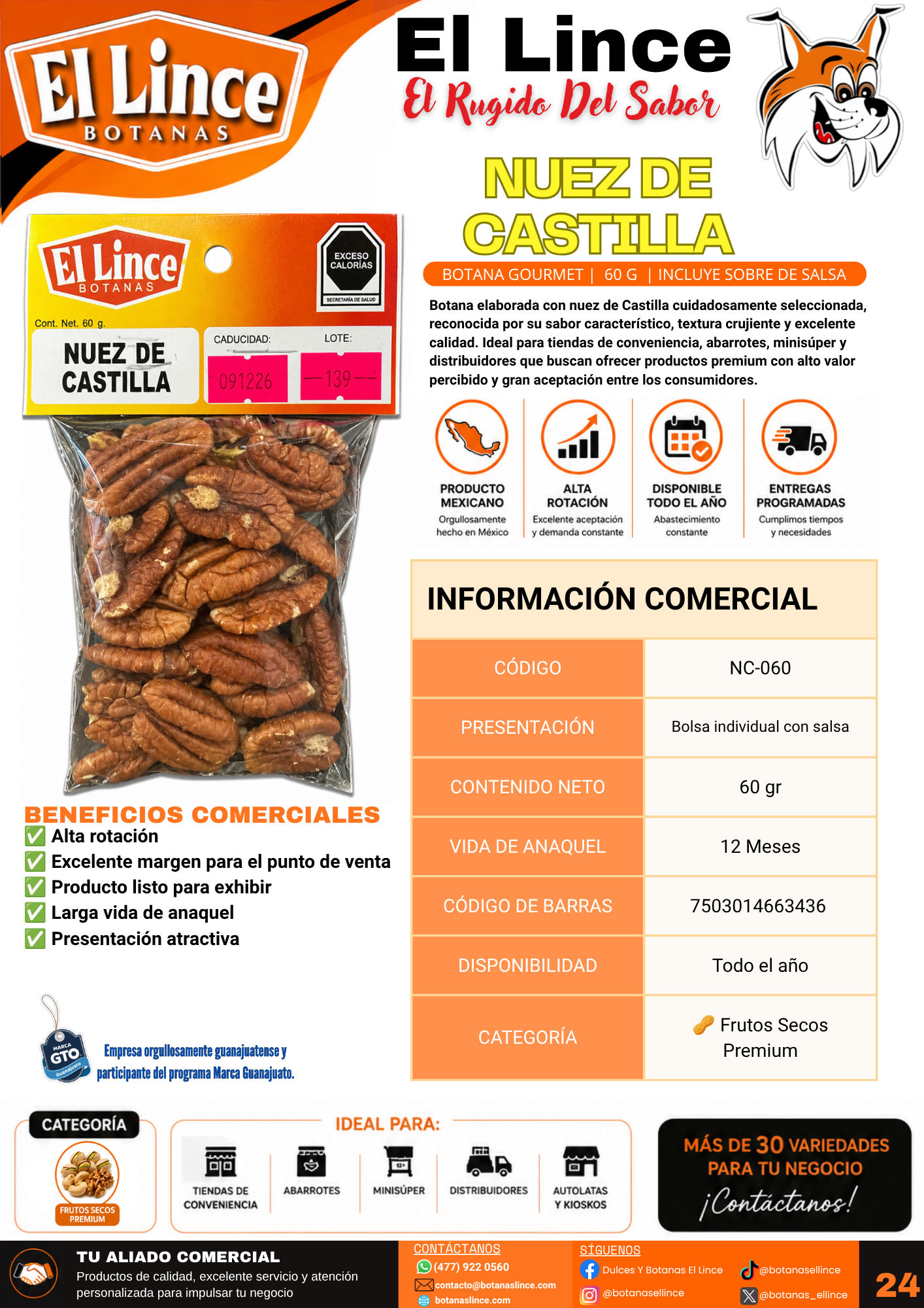 nuez de castilla