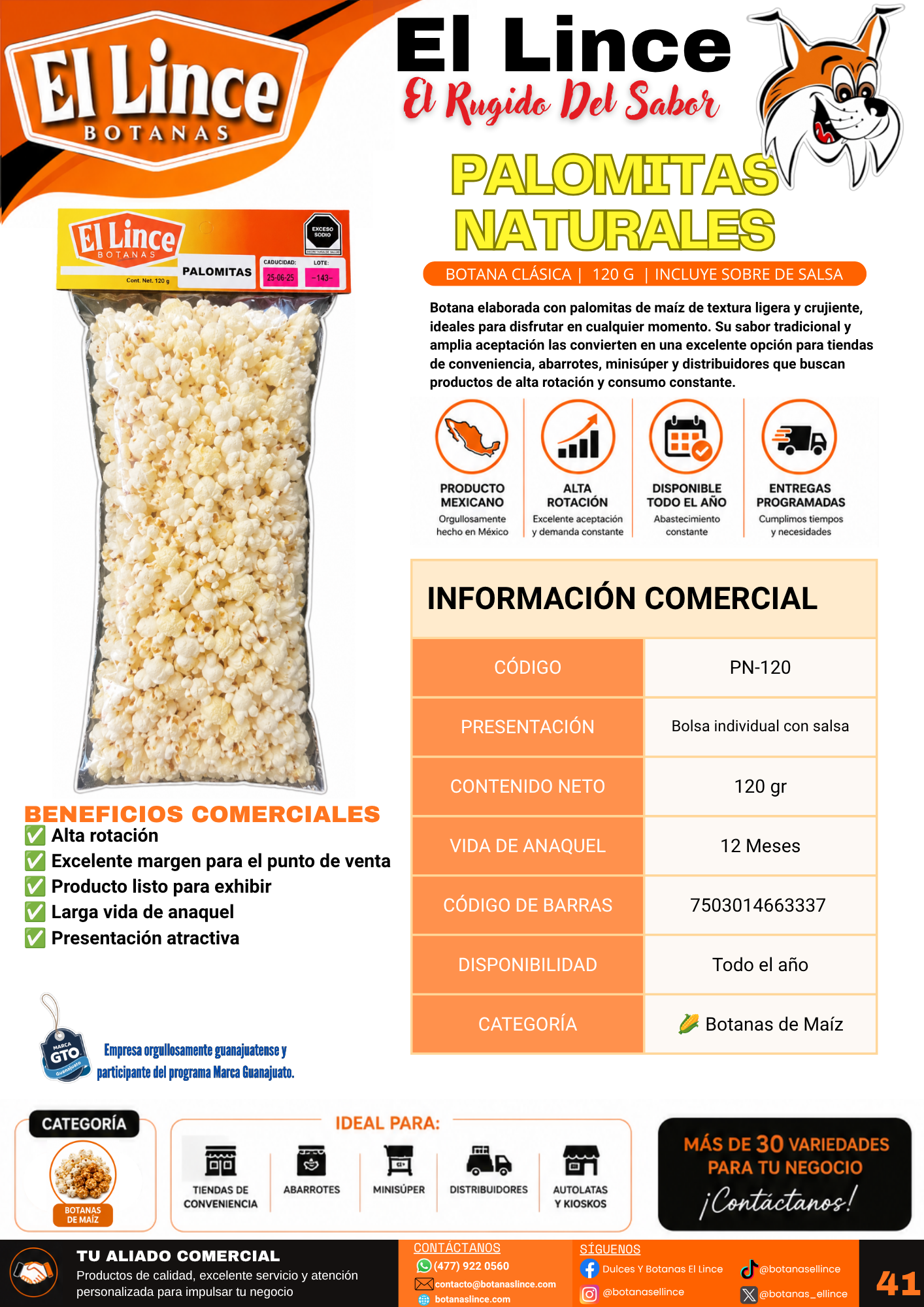 palomitas naturales