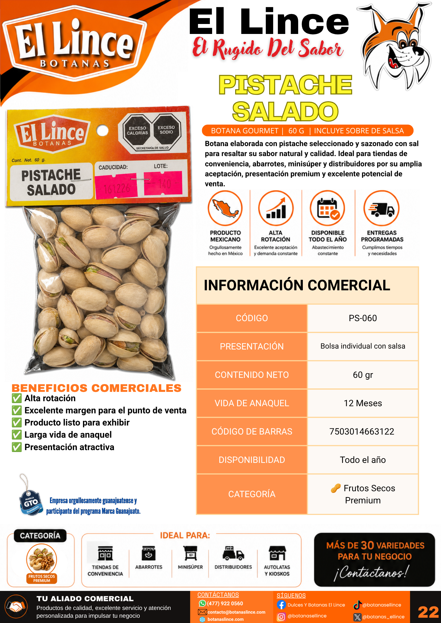 pistache salado