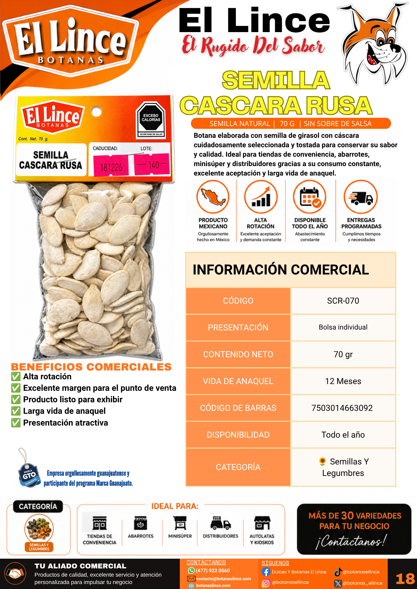 semilla cascara rusa
